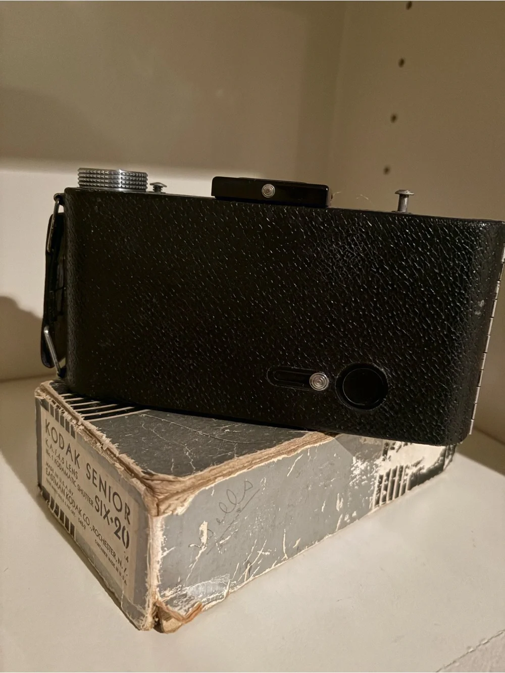 Kodak Black Art Deco Vintage Folding Six-20 Camera